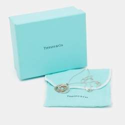 Tiffany & Co. 1837 Interlocking Circles Rubedo Sterling Silver Pendant Necklace