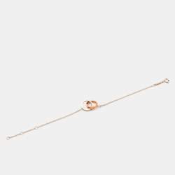 Tiffany & Co. Tiffany 1837 Interlocking Circles Sterling Silver Rubedo Chain Bracelet
