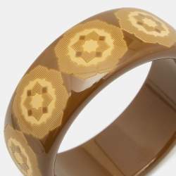 Pre Owned Tiffany & Co. Paloma Picasso Caramel Brown Resin Bangle Bracelet