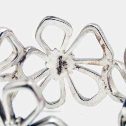 Tiffany & Co. Floral Sterling Silver Open Cuff Bracelet