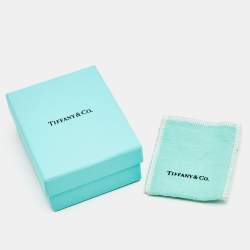 Pre Owned Tiffany & Co. Elsa Peretti Sterling Silver Open Heart Pendant Necklace