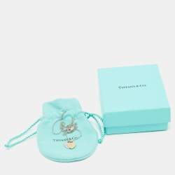 Tiffany & Co. Return To Tiffany Pink Enamel Double Heart Tag Pendant Necklace