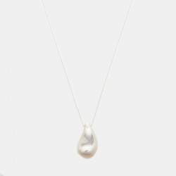 Tiffany & Co. Elsa Peretti Tear Drop Pendant Silver Chain Necklace