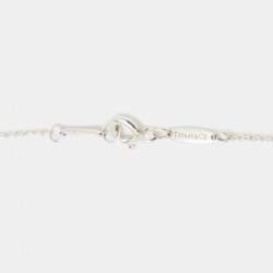 Tiffany & Co. Elsa Peretti Tear Drop Pendant Silver Chain Necklace
