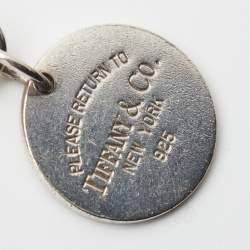 Tiffany & Co. Return to Tiffany Sterling Silver Round Tag Charm Bracelet