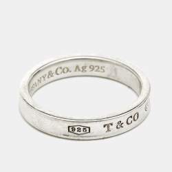 Pre Owned Tiffany & Co. Tiffany 1837 Sterling Silver Band Ring