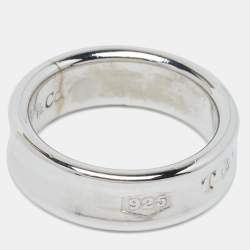 Tiffany & Co. 1837 Silver Band Ring Size EU 58