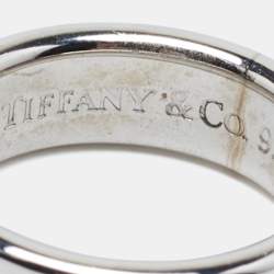 Tiffany & Co. 1837 Silver Band Ring Size EU 58