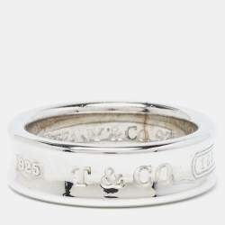 Tiffany & Co. 1837 Silver Band Ring Size EU 58