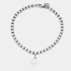 Tiffany & Co. Return To Tiffany Blue Enamel Sterling Silver Bracelet