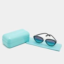 Pre Owned Tiffany & Co. Black/Turquoise TF4157 Gradient Sunglasses