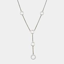 Pre Owned Tiffany & Co. Circles Sterling Silver Station Necklace