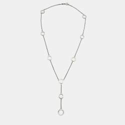 Pre Owned Tiffany & Co. Circles Sterling Silver Station Necklace