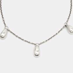 Pre Owned Tiffany & Co. Elsa Peretti Teardrop Sterling Silver Bracleet