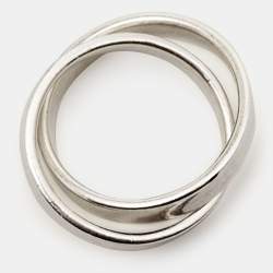 Pre Owned Tiffany & Co. Tiffany 1837 Interlocking Circles Sterling Silver Pendant