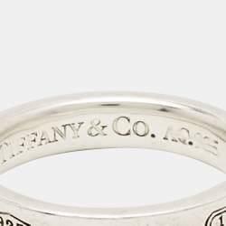 Tiffany & Co. Tiffany 1837 Sterling Silver Band Ring Size 52
