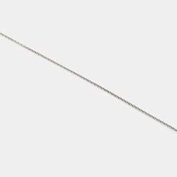 Pre Owned Tiffany & Co. Tiffany Key Diamond Sterling Silver Pendant Necklace