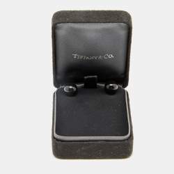 Pre Owned Tiffany & Co. Onyx Sterling Silver Earrings