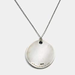 Pre Owned Tiffany & Co. Notes Sterling SIlver Pendant Necklace