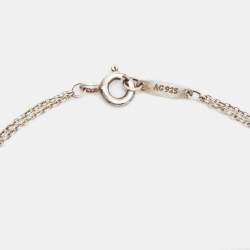 Pre Owned Tiffany & Co. Return To Tiffany Love Heart Tag Sterling Silver Bracelet