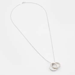 Pre Owned Tiffany & Co. 1837 Interlocking Circles Sterling Silver Necklace