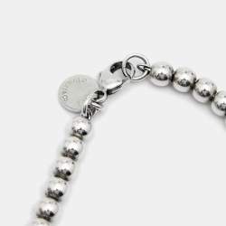 مملوكة مسبقًا Tiffany & Co. Return to Tiffany Heart Tag Enamel Silver Bead Bracelet