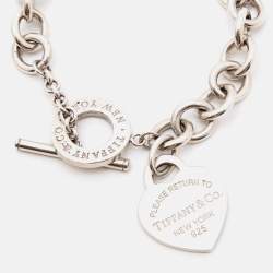 Tiffany & Co. Return To Tiffany Love Heart Tag Sterling Silver Toggle Bracelet