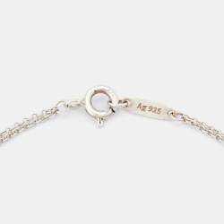 Tiffany & Co. Return To Tiffany Heart Tag Double Chain Sterling Silver Bracelet