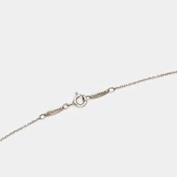 Pre Owned Tiffany & Co. Elsa Peretti Sterling Silver Bean Pendant Necklace