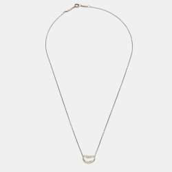 Pre Owned Tiffany & Co. Elsa Peretti Sterling Silver Bean Pendant Necklace