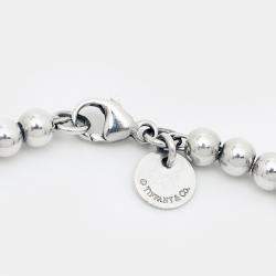 Tiffany & Co. Return to Tiffany Heart Tag Enamel Sterling Silver Beads Bracelet   