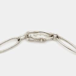 Pre Owned Tiffany & Co. Elsa Peretti Multi-Charm Sterling Silver Link Bracelet