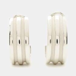 Pre Owned Tiffany & Co. Atlas Groove Sterling Silver Earrings