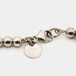 Tiffany & Co. Return To Tiffany Heart Tag Sterling Silver Beaded Bracelet