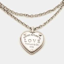 Tiffany & Co. Return To Tiffany Love Heart Tag Key Sterling Silver Bracelet