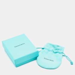 Pre Owned Tiffany & Co. Elsa Peretti Open Heart Sterling Silver Pendant Necklace