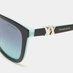 Pre Owned Tiffany & Co. Black/Blue TF1123 Gradient Sunglasses