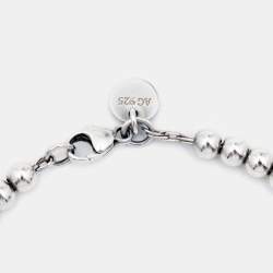 Pre Owned Tiffany & Co. Return To Tiffany  Enamel Sterling Silver Beaded Bracelet