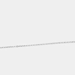 Tiffany & Co. Return To Tiffany Double Heart Tag Enamel Silver Pendant Necklace