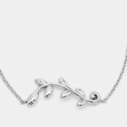 Pre Owned Tiffany & Co. Paloma Picasso Olive Leaf Sterling Silver Bracelet