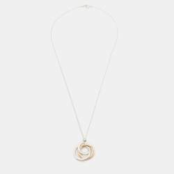 Tiffany & Co. 1837 Interlocking Circles Sterling Silver Rubedo Necklace