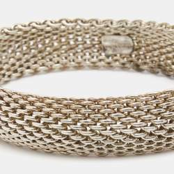Pre Owned Tiffany & Co. Somerset Mesh Sterling Silver Bracelet