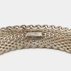 Pre Owned Tiffany & Co. Somerset Mesh Sterling Silver Bracelet