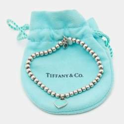 Pre Owned Tiffany & Co. Return to Tiffany Enamel Sterling Silver Beads Bracelet