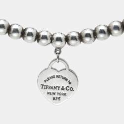 Tiffany & Co. Return to Tiffany Sterling Silver Beads Bracelet