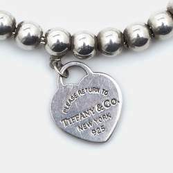 Tiffany & Co. Return to Tiffany Sterling Silver Beads Bracelet