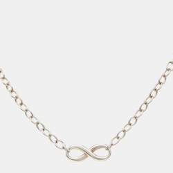 Tiffany & Co.  Infinity Sterling Silver Necklace