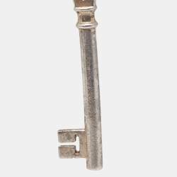 Pre Owned Tiffany & Co. Crown Key Sterling Silver Pendant Necklace