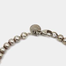 Tiffany & Co. Return To Tiffany Heart Tag Sterling Silver Beaded Bracelet