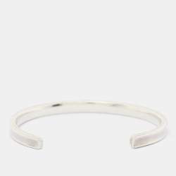 Tiffany & Co. Tiffany 1837 Sterling Silver Narrow Open Cuff Bracelet
